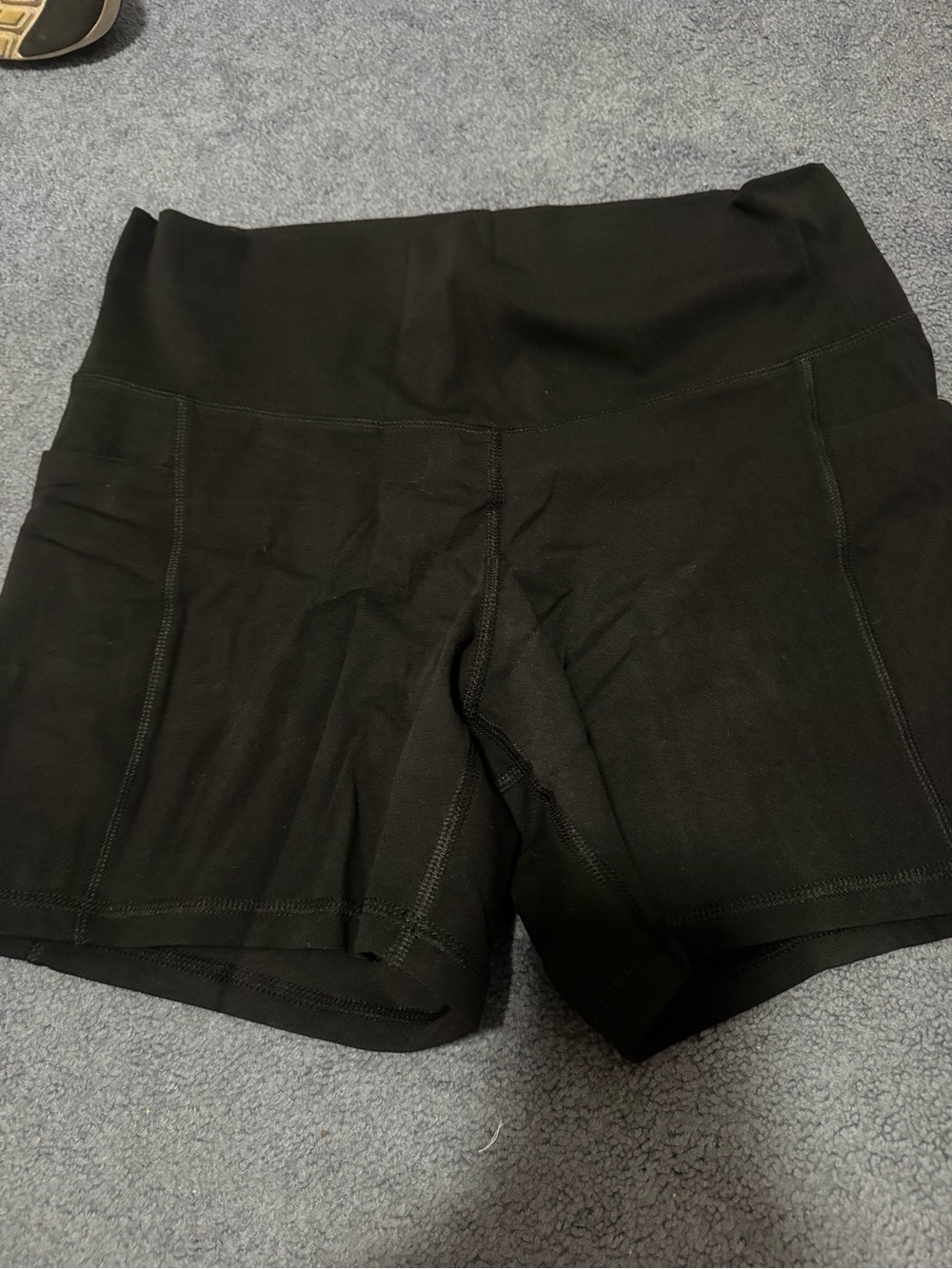 High-Rise Black Bike Shorts for Women